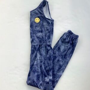Old Navy Blue Tie Dye Pajama Romper
